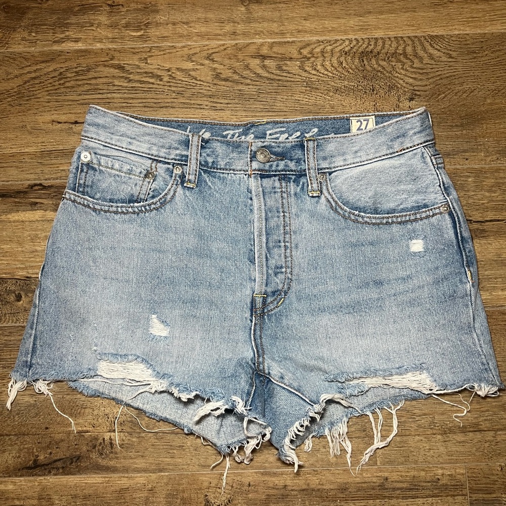 We The Free  |  Free People Jean Shorts Distressed Cut-Off Style
